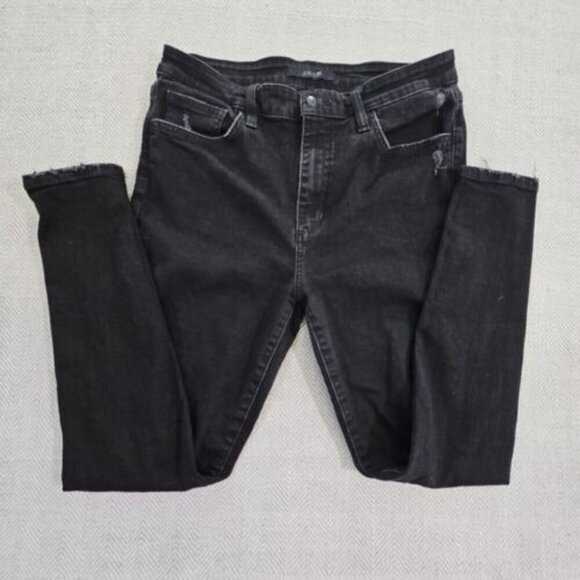 Joe's Jeans Women's Donella Ankle Jeans Size 31 Black Factory Distressed - Picture 3 of 16